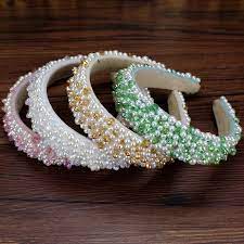 99 ($2.00/count) join prime to save $1.60 on this item. Handmade Green Pink White Full Pearls And Beads Hairbands Trendy Luxury Headbands For Women Girls Designer Hair Accessories Hair Jewelry Aliexpress