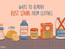 Apply the paste to the stained areas and allow it to set for several minutes. How To Remove Rust Stains From Clothes And Carpet
