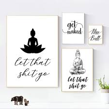 Funny Bathroom Sign Canvas Prints And Poster Let That Shit Go Quote Bathroom Art For Men Painting Wall Pictures Bathroom Decor Funny Bathroom Signs Bathroom Art Bathroom Humor