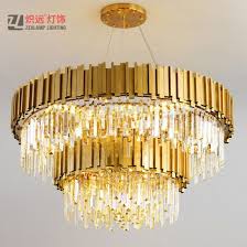 Think about crystal ceiling fixtures for a change. China Modern Living Room Golden Lighting Crystal Chandelier China Crystal Chandelier Pendant Light