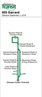 Durham Region Transit Map Durham Region Transit Route 409 'Garrard/Stevenson' - Cptdb Wiki