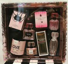 Victoria's secret exclusive bombshell perfume gift set. Victoria S Secret 4 Mini Eau De Perfume Gift Set Bombshell Tease Love Heavenly For Sale Online Ebay