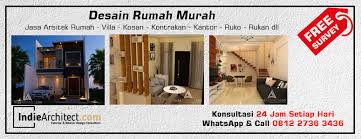 Desain rumah minimalis 8x9m 3 kamar tidur desain rumah ini memiliki ruang antara lain : Desain Rumah Murah Indie Architect Free Survey Gambar Imb