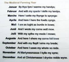 A Poem Describing A Medieval Farming Year Medium Aevum Medieval Poems Word Nerd