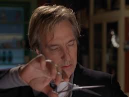 Alan Rickman as tipsy hairdresser Phil Allen is charming in the film Blow  Dry (available