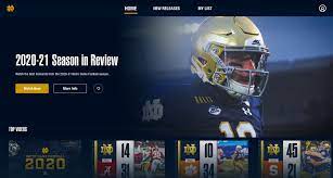 Notre Dame Athletics Launches Fighting Irish Tv With Old Games One Foot Down