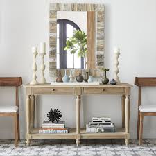 Wooden European Console W Top Drawers Lower Shelf Serving Buffett Wisteria Rustic Console Tables Home Accessories Decor