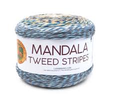 Mandala Tweed Stripes Yarn Tweed Mandala Striped Crochet Blanket