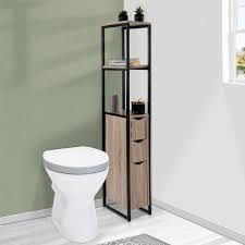 Deco wc jardin de meuble wc castorama origine couchtisch dnsfor me. Meuble Wc 3 Portes Design Industriel Avec Etageres Ebay