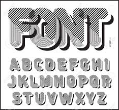 It's a job that takes creativity, com. Striped Retro Style Graphic Font Vector Alphabet Trendy Letters Design Best For Use At Retro Style Posters And Graphic Designs Vector Illustration Royalty Free Cliparts Vectors And Stock Illustration Image 62530633
