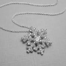 Snowflake Necklace Sterling Silver And Cz Snowflake Necklace Etsy Snowflake Jewelry Gift Necklace Star Charm Necklace