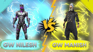 Free fire is a mobile game where players enter a battlefield where there is only one. Gw Manish Vs Gw Nilesh Full Control Versus Garena Free Fire Youtube
