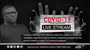 This follows an address by president. Transport Minister Fikile Mbalula Media Briefing On Level 3 Regulations And Guidelines Youtube