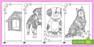 Przed tobą kolejne zwierzątko z serii kolorowanki do wydruku. Psy Pies Kolorowanki Antystresowe Teacher Made