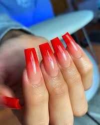 Las uñas crecen a un ritmo fijo de un milímetro por mes aproximadamente. 23 Unas E Ideas Ombre Rojas Mas Hermosas Blog De Mujeres