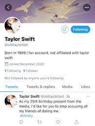 1103 explanations, 1137 meanings for taylor swift lyrics including hoax, willow, champagne problems at lyricsmode.com. Evermore Lyrics Bot On Twitter For Taylor S 31st Birthday I Ve Made A Bot That Tweets Her Old Tweets Posts From Myspace Replies On Tumblr I M Still Adding Content As I Find It