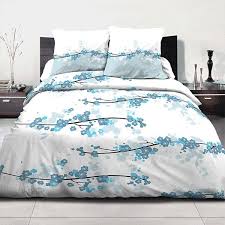 Parure De Couette Coton 220x240 Cm Miss Fleurs Bleu 29 90 Le Linge De Lit A Petit Prix Avec La Parure De Couette Parure De Lit Ensembles De Draps De Lit