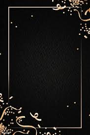 Black And Gold Invitations Blank 