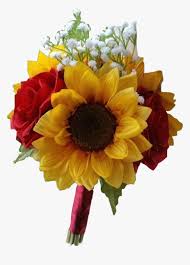 And a public showing of your commitment to each other. Wedding Bridal Bouquet Sunflowers Roses Freetoedit Wedding Sunflower And Roses Bouquet Hd Png Download Transparent Png Image Pngitem