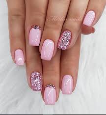 If they're more angled, a square shape would probably. 12 Trendy Stunning Manicure Ideas For Short Acrylic Nails Design Esther Adeniyi Short Square Acrylic Nails Square Acrylic Nails Square Nail Designs