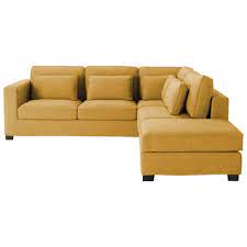 Maybe you would like to learn more about one of these? Canape D Angle 5 Places Jaune Moutarde Milano Maisons Du Monde