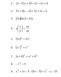 Linear and quadratic equations, inequalities featuring number line graphics, functions, exponents, radicals, and logarithms. Algebra Errors To Avoid Worksheet Each Of The Chegg Com