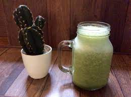 Batido De Nopal Nopal Pina Apio Jugo De Naranja Delicioso Mason Jar Mug Mason Jars Glassware