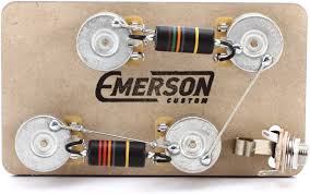 Wiring diagram (2 conductor lead) mini humbucker wiring diagram with master tone and blender. Emerson Custom Prewired Kit For Gibson Les Paul Guitars Long Shaft Sweetwater