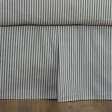 Black And White Striped Bed Skirt Our French Inspired Classic Ticking Stripe Bedskirt Comes Standard With A 16 Drop Perfect For Most Beds Made Ticking Stripe Bedding Bedskirt Striped Bedding