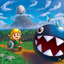 link, chain chomp, and bow wow (the legend of zelda and 1 more) drawn by  likovacs | Danbooru