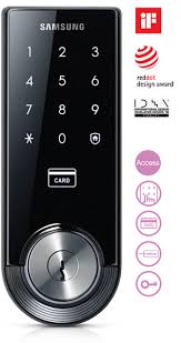 Samsung Smart Home Doorlock Deadbolt With Mechanical Override Keys Shs 5120 Smarthome Smart Home Automation Home Automation System Smart Home Technology