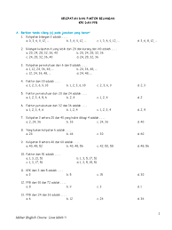 Jadi, fpb dari $24$ dan $36$ adalah $2^2 \cdot 3=12$. Soal Matematika Kelas 6 Bagian 5