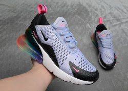 Nike Air Max 270 Black Purple And Blue Women S Nike Air Max 270 Be True Purple Dawn Black Pink Blast Ar0344 500 Girls Running Shoes Summer Sneakers Girls Running Shoes Nike Air Max Nike Air Max For Women