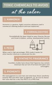 Page 1 of 1 start overpage 1 of 1. 5 Toxic Chemicals To Avoid In The Salon Simply Organic Beauty