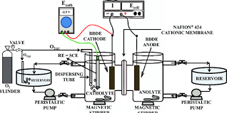 Electrochemical System With A Divided H Type Cell Used For