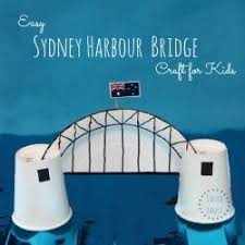 Sydney Harbour Bridge Craft Danya Banya Australia Crafts Australia For Kids Australian Icons