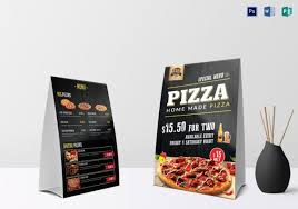 17 Restaurant Tent Card Designs Templates Pizza Menu Table Tents Menu