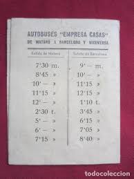 Periodo comprendido desde las 07:01 horas hasta las 22.00 horas horario nocturno. Horarios De Trenes Y Autobuses Empresa Casas Comprar En Todocoleccion 135485902