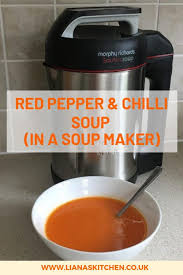 Red Pepper Chilli Soup Recipe Chilli Soup Soup Maker Recipes Soup Maker