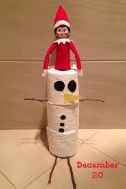 Elf On The Shelf Idea Elf Toilet Paper Snowman Xmas Elf Elf Fun Elf Antics