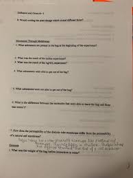 This means that it does not require extra energy input. Solved Diffusion And Osmosis 5 Diffusion And Osmosis Lab Chegg Com