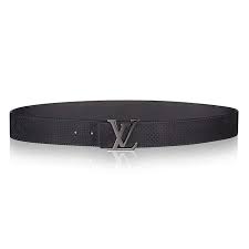 Sie suchen den besten sale? Louis Vuitton Lv Unisex Lv Initiales 40mm Belt In Suede Calf Leather Black Lulux