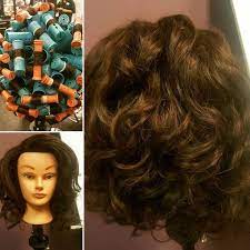 Helicopter Perm Take 2 I Thought I Loved The First One But I M In Love With This One More We Used Different Size R Perm Rod Sizes Permed Hairstyles Perm Rods