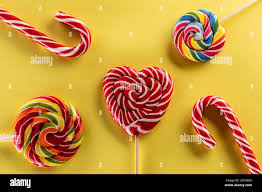 Vector candy lollipop background sweet hi-res stock photography and images 