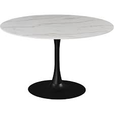 Browse a variety of modern furniture, housewares and decor. Meridian Furniture Tulip Round Faux Marble Dining Table With Matte Black Base Walmart Com Walmart Com