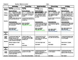 The First Week Of Preschool Is A Learning Experience For Everyone The Students Ne Curriculum Lesson Plans Preschool Lesson Plan Template Preschool Lesson Plan