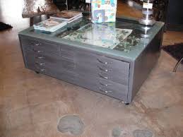 Vintage Flat File Coffee Table Refinished In Natural Steel Free U S Shipping Coffee Table Refinish Coffee Table Retro Office Furniture