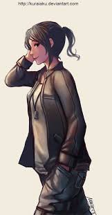 403 Forbidden Tomboy Art Brown Hair Brown Eyes Anime
