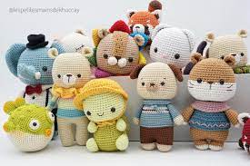 KHUC CAY - animaux amigurumi renard , ouron, élèphant