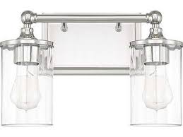 Capital Lighting Camden Polished Nickel Two Light Vanity Light Capital Lighting Vanity Lighting Wall Sconce Lighting